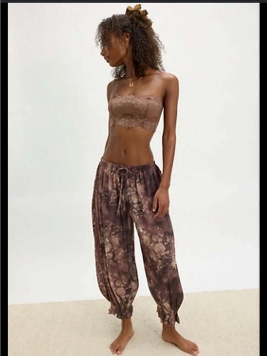 Free People Pants - Free Poeple Ready To Go Bloomer Pant In Chocolate Combo. NWOT